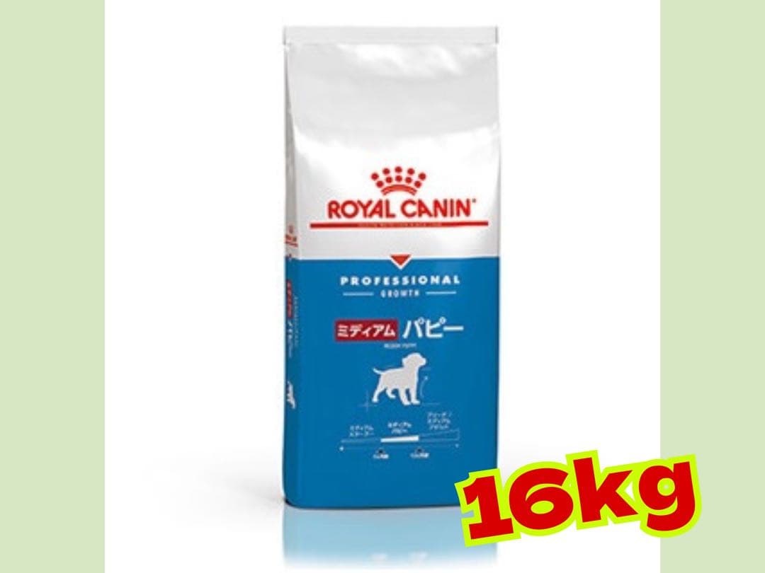 ★ロイヤルカナン　ミディアムパピー　16kg★ 生後12ヶ月齢まで　中型犬子犬用