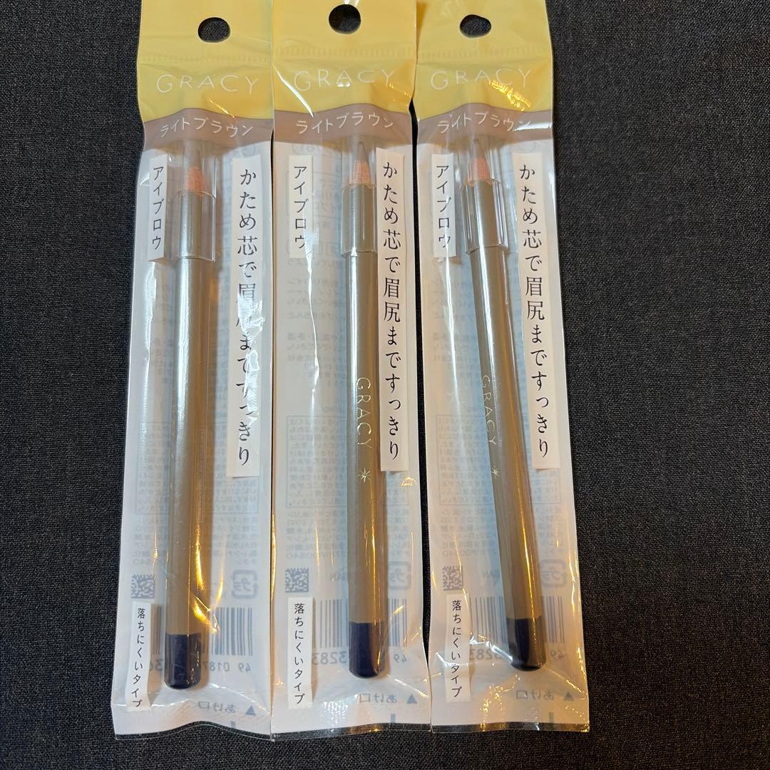 インテグレートグレイシィ　アイブローペンシル ライトブラウン　3本セット