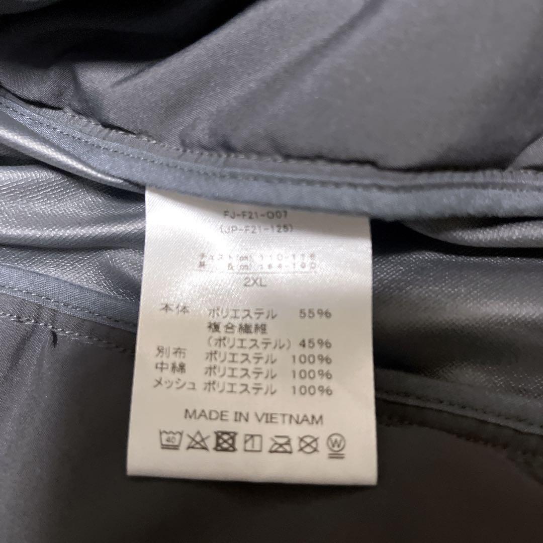 【極美品/メンズ2XL】フットジョイ ハイブリッド　中綿ジャケット　黒　グレー