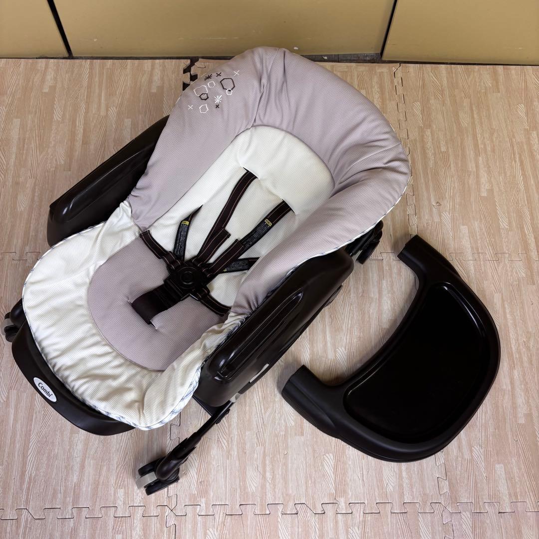 極上クリーニング済　☆美品☆　コンビ　ハイローベッド＆チェア　ネムリラ　4キャス