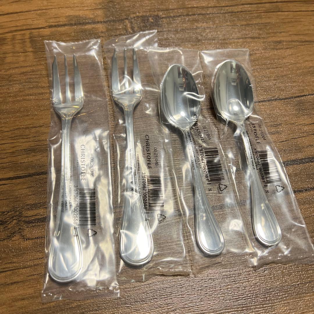 新品未使用 クリストフル　スプーン、フォーク