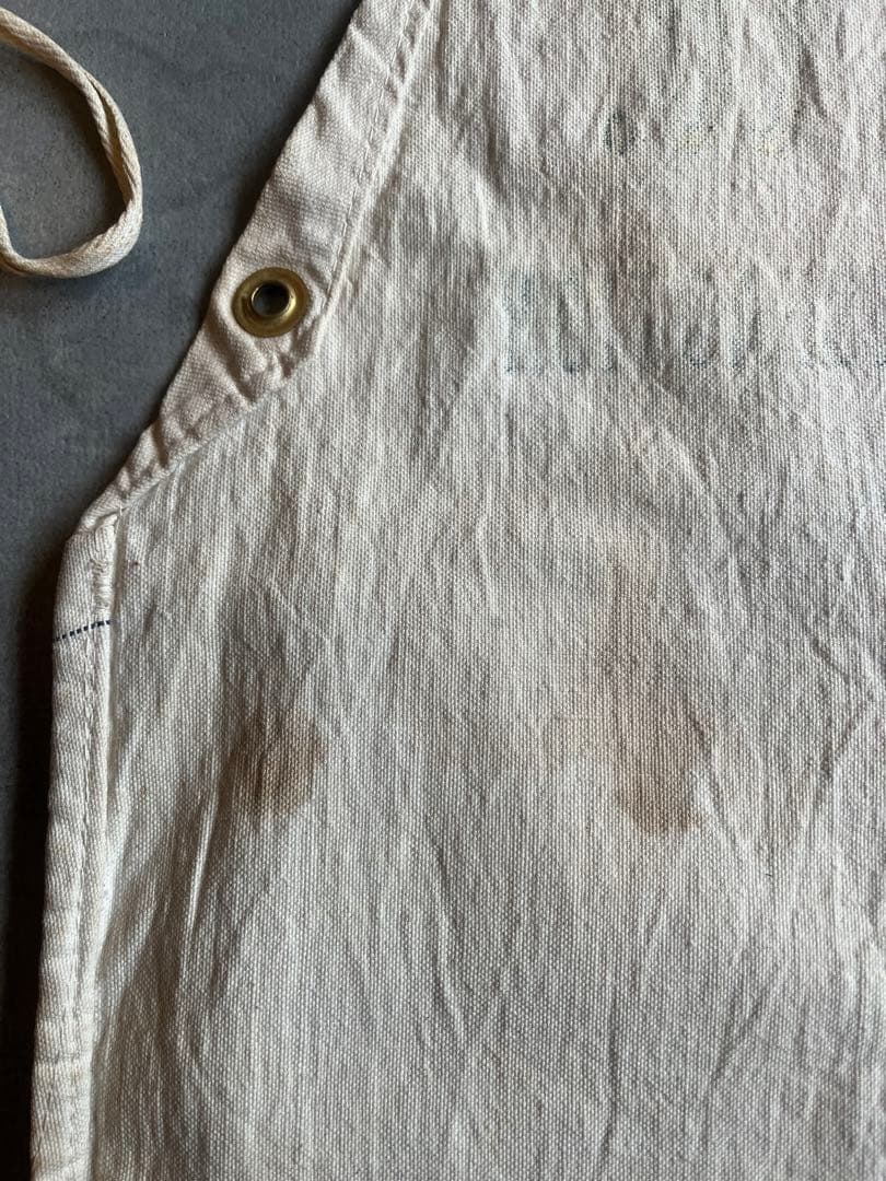 アメリカ ワークエプロン アドバタイジング 企業 ビンテージ アンティーク 古着