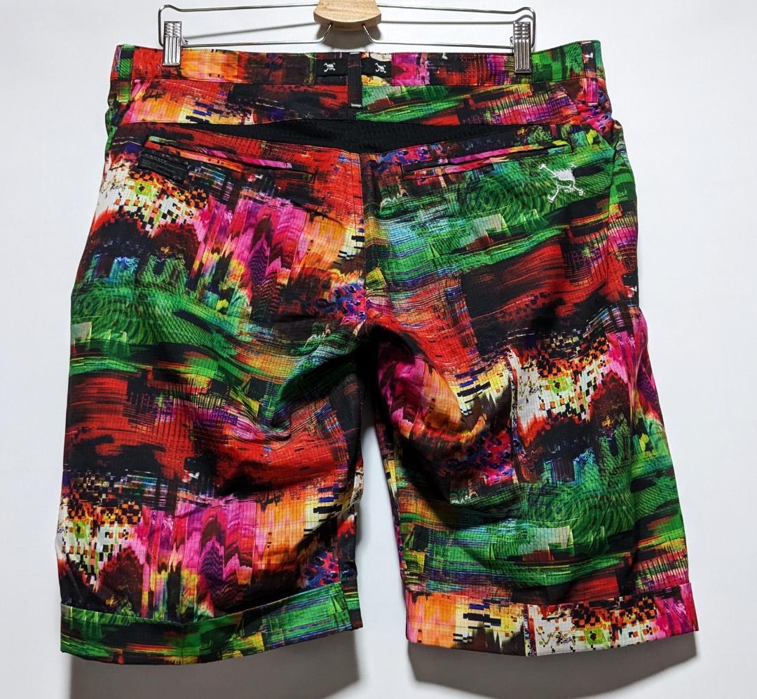 新品 オークリー スカル 上下セット 半袖ポロシャツ ゴルフショーツ 黒 メンズ