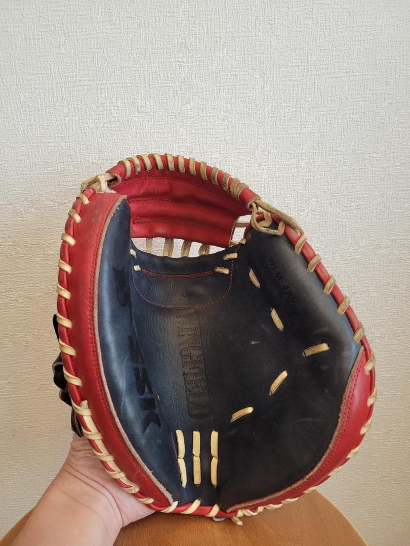 SSK キャッチャーミット 軟式用 レッド/ブラック