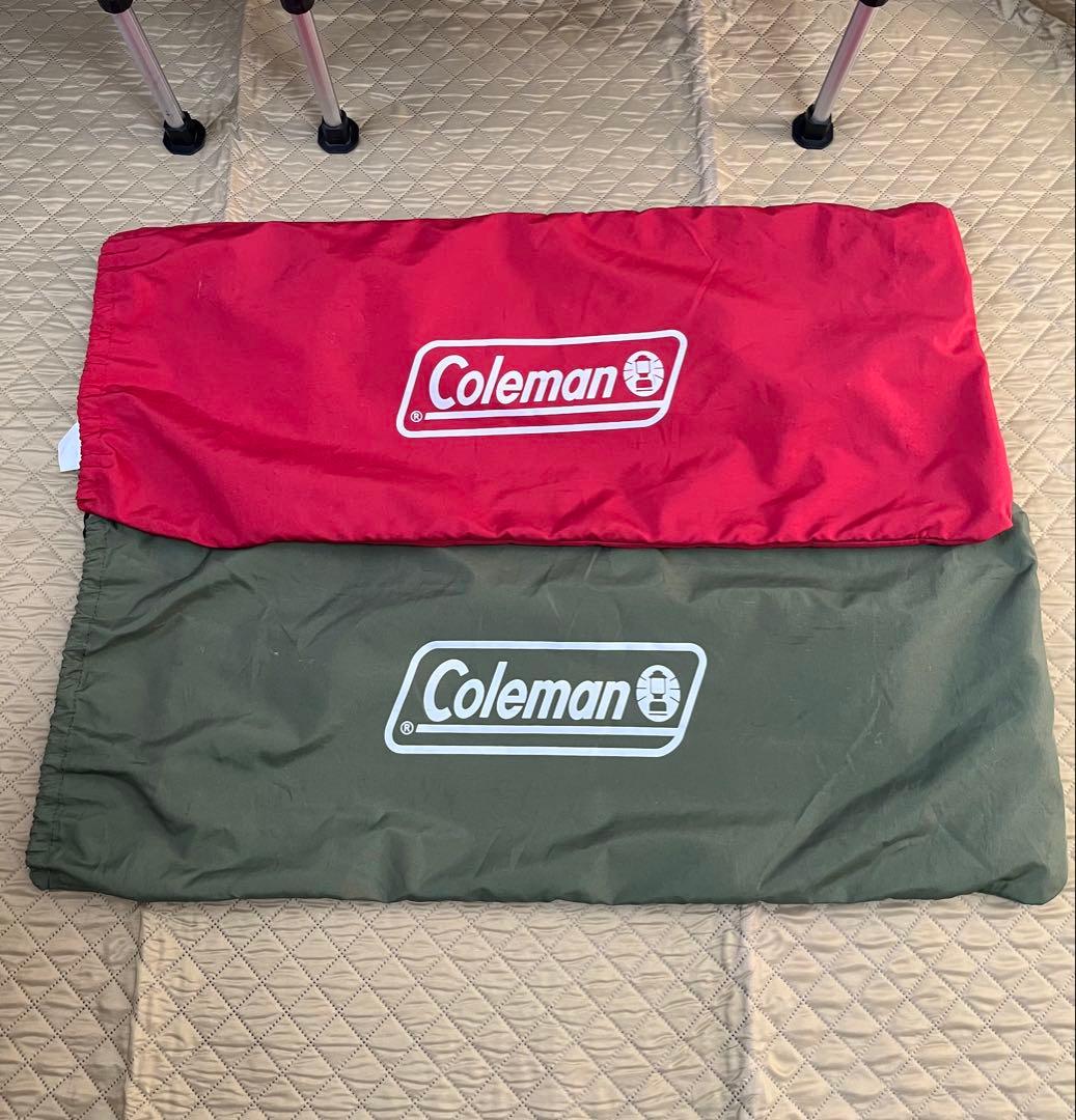 コールマン(Coleman) ツーウェイキャプテンチェア　2脚セット（赤・緑）