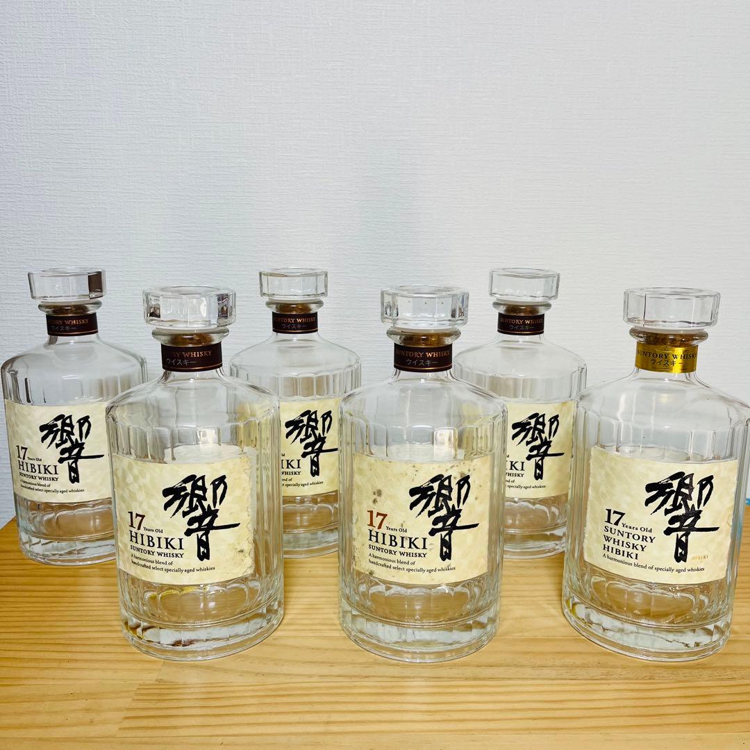【空き瓶】サントリー　響　17年　6本 内1本旧ラベル