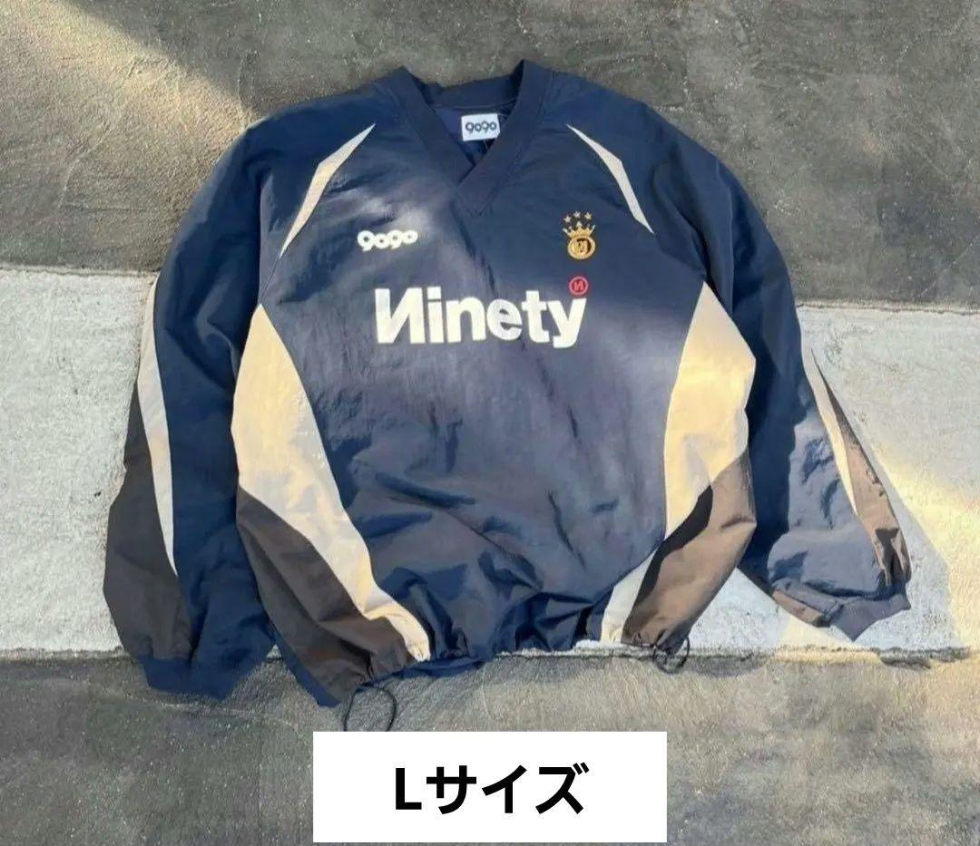 9090 ナイロンプルオーバー ネイビーLサイズ