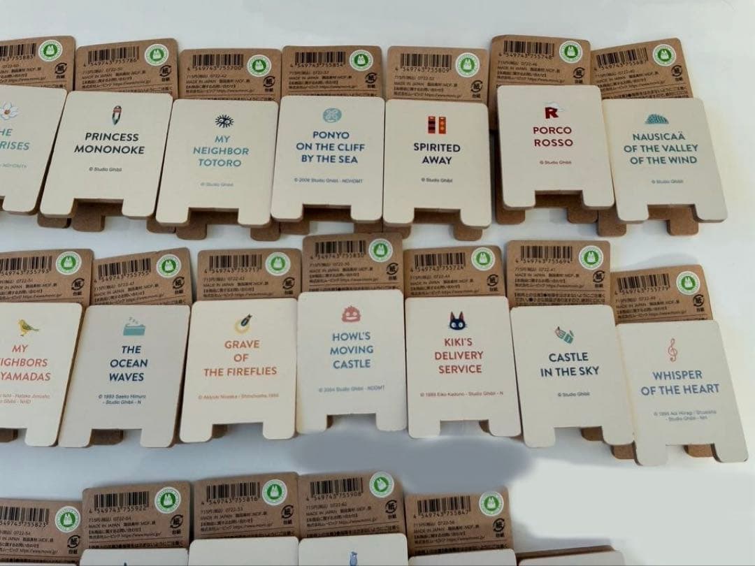 ジブリ　25作品木製クリップ　ジブリパーク　コンプリート