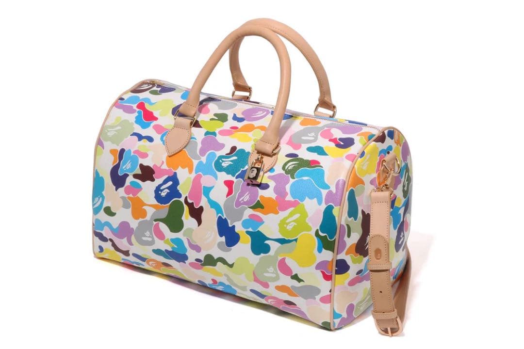 旅行かばん・小分けバッグ bape MULTI CAMO BOSTON BAG