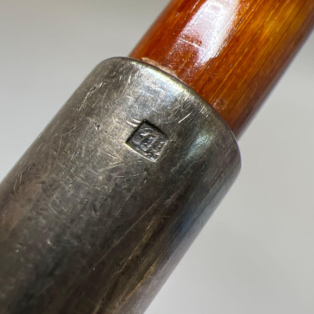 「銀」刻印　時代銀煙管　42g 東Y8-0108☆2Fタサチ