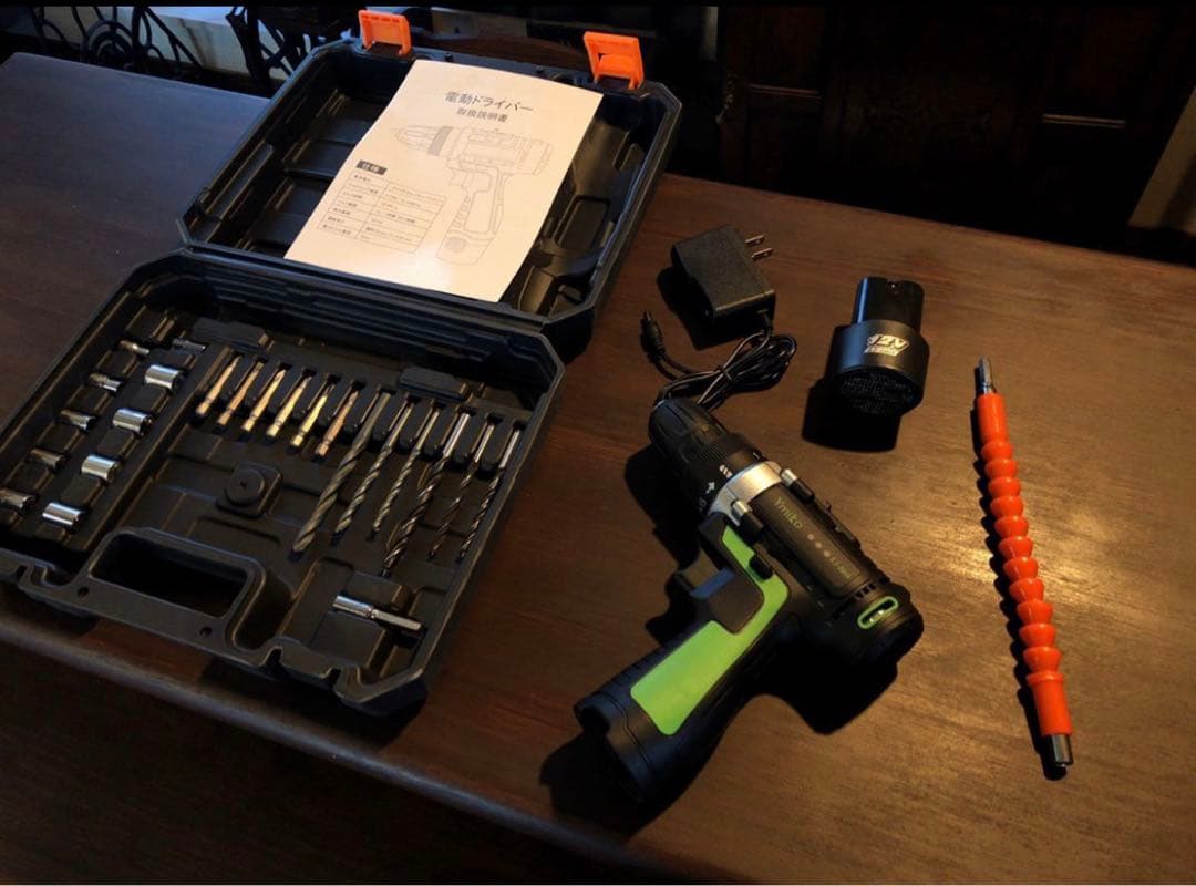 【新品未開封】電動ドライバーセット Ymiko 12V充電式コードレス