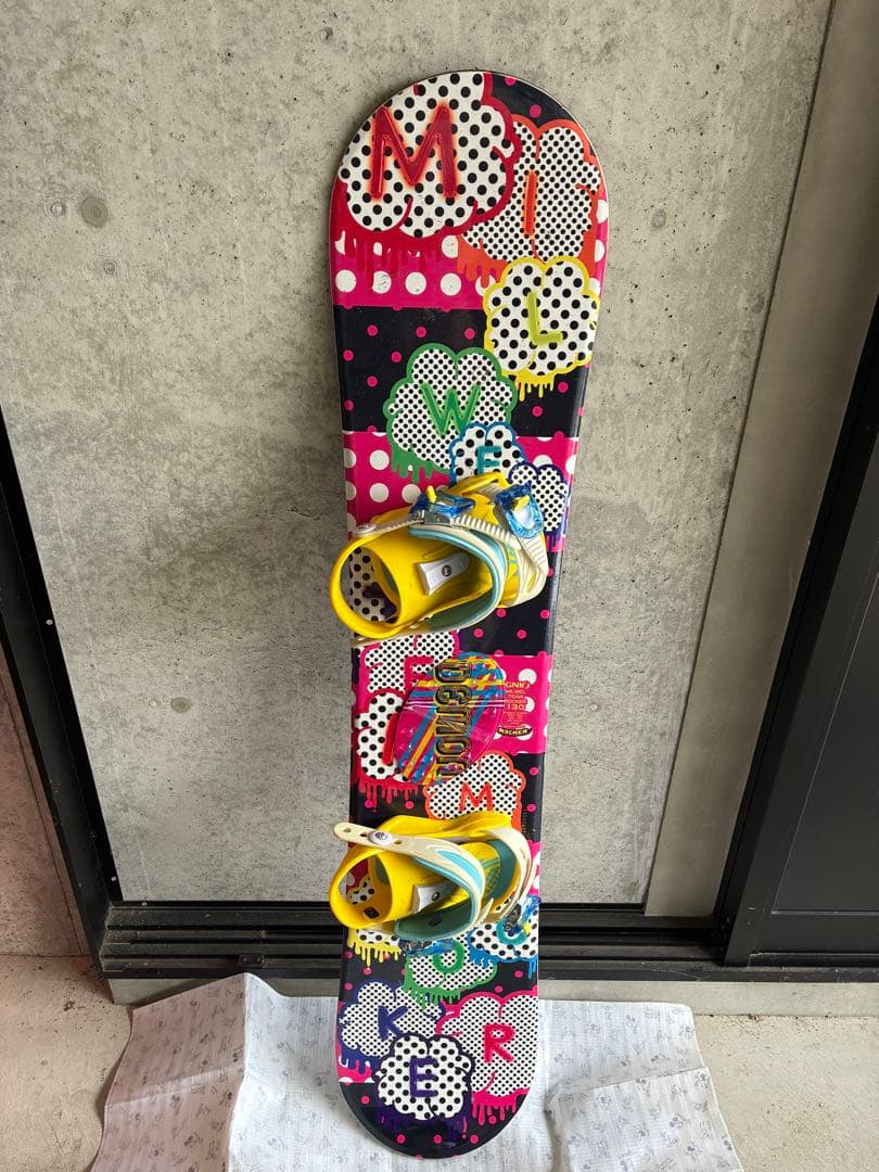 カラフルポップアート スノーボード KIDS 130cm