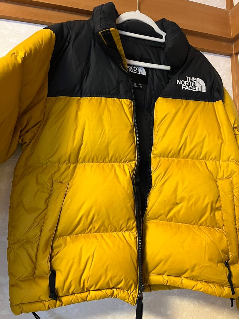 THE NORTH FACE ヌプシダウンジャケット イエロー/ブラック　700