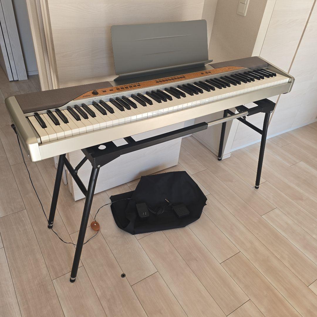 【CASIO】電子ピアノPX-110 【Privia】折り畳み脚付き