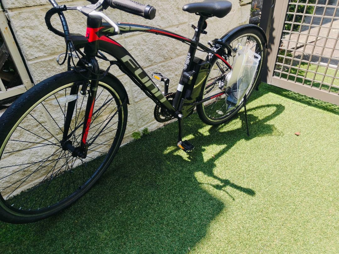 Fujin 電動自転車 26インチ 黒/赤