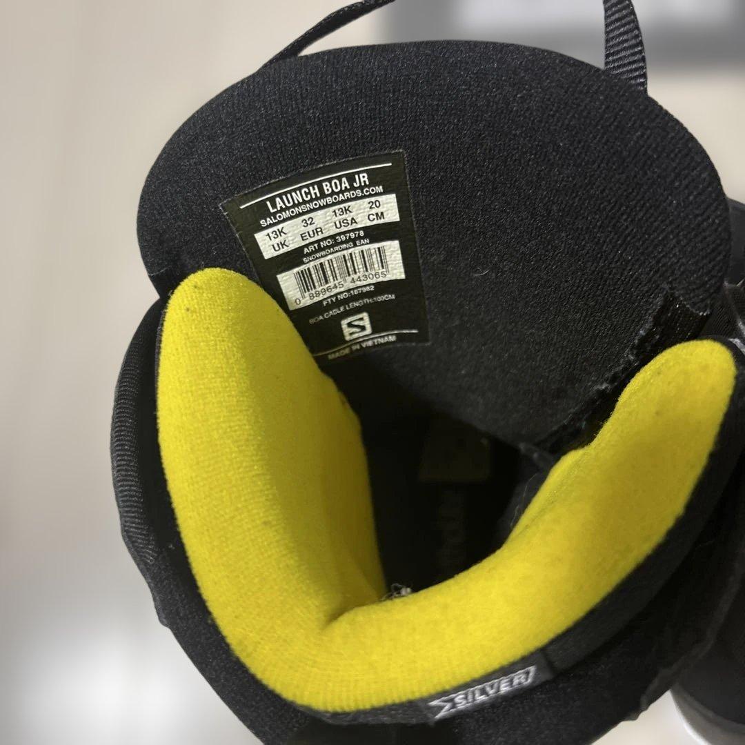 サロモン キッズ スノーボードブーツ　LAUNCH BOA JR 20cm 美品