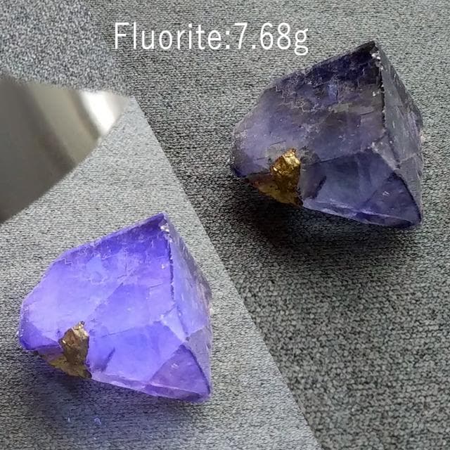 7.68g　パープルフローライト　鉱物標本　フローライト