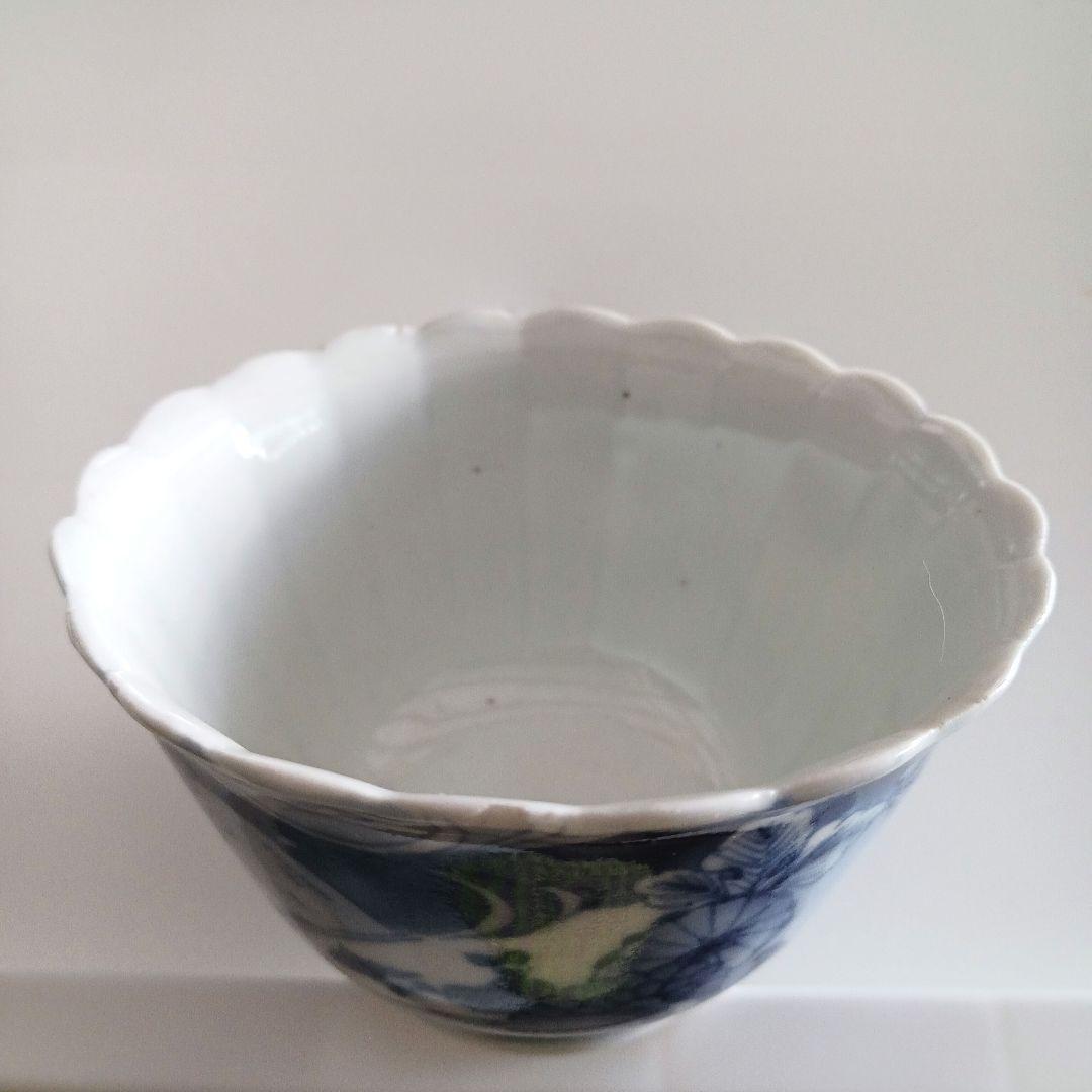 古伊万里　草花連弁