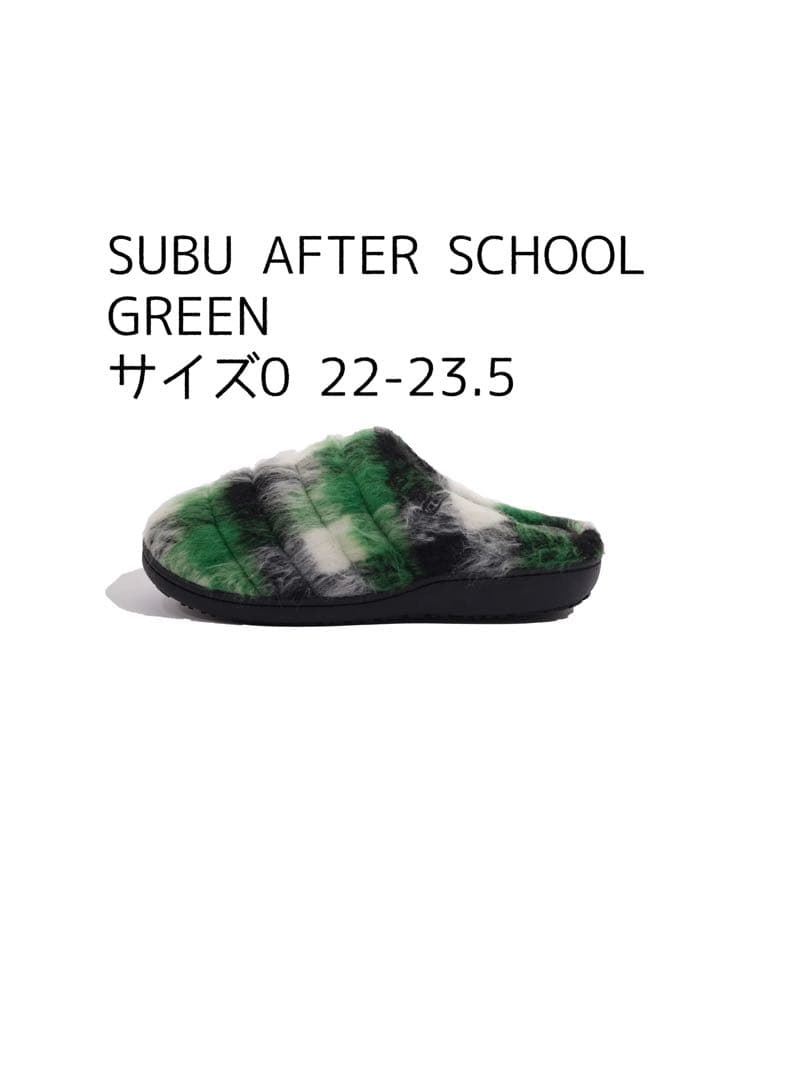 靴 SUBU AFTER SCHOOL GREEN 0/22-23.5