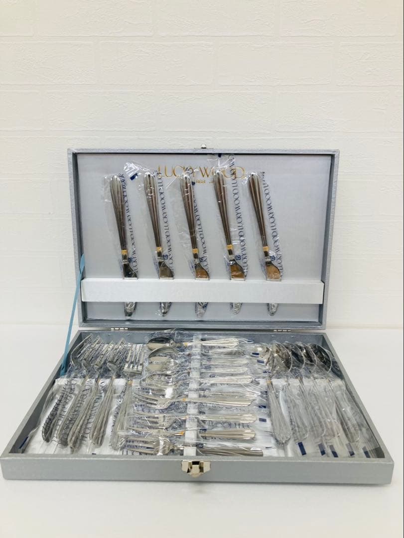 ベルLUCKY WOOD カトラリーセット 25点