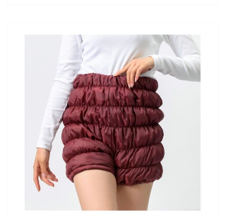 ルーヴルドーかぼちゃパンツ　暖房要らず　ボルドー★