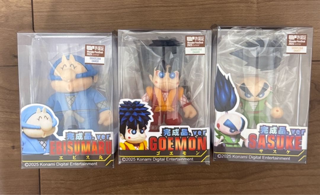 ワンフェス2025夏 がんばれゴエモン 3種類 ゴエモン エビス丸 サスケ