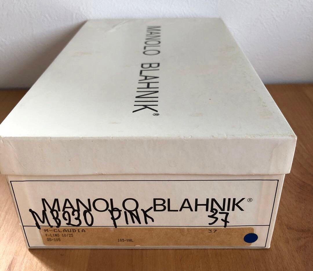 MANOLO BLAHNIK マノロブラニク　ピンク　薔薇　37 ヴィンテージ