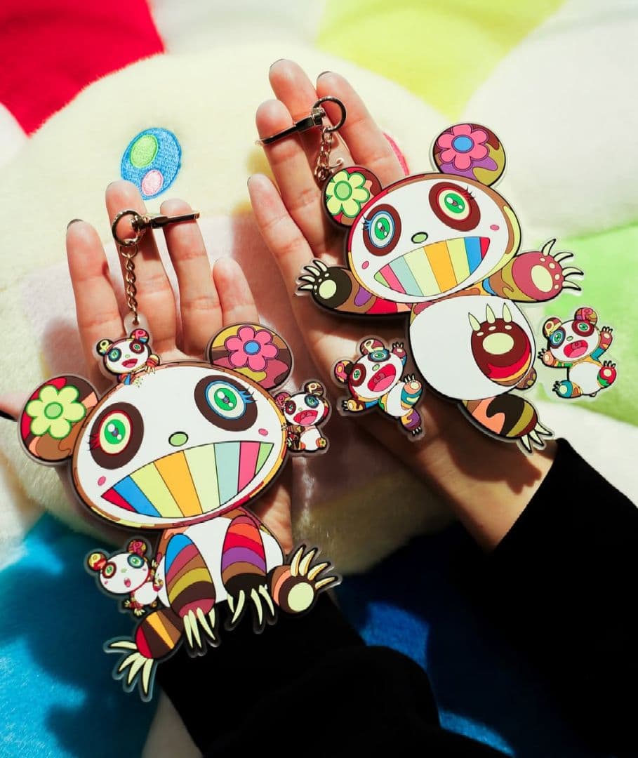 ★２種セット★　村上隆　パンダ　ラバーキーリング　カイカイキキ