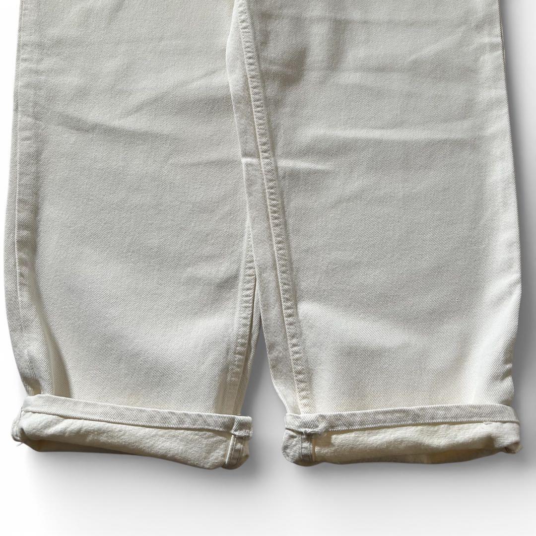 激レア 90s Anchor Blue バギーパンツ デニム W36 極太 白