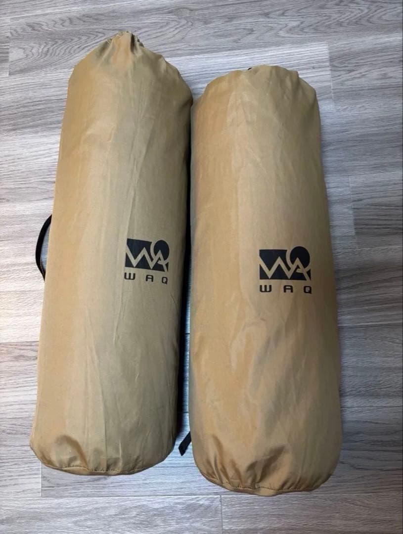 WAQ インフレータブル式マット 8cm タン　2個セット