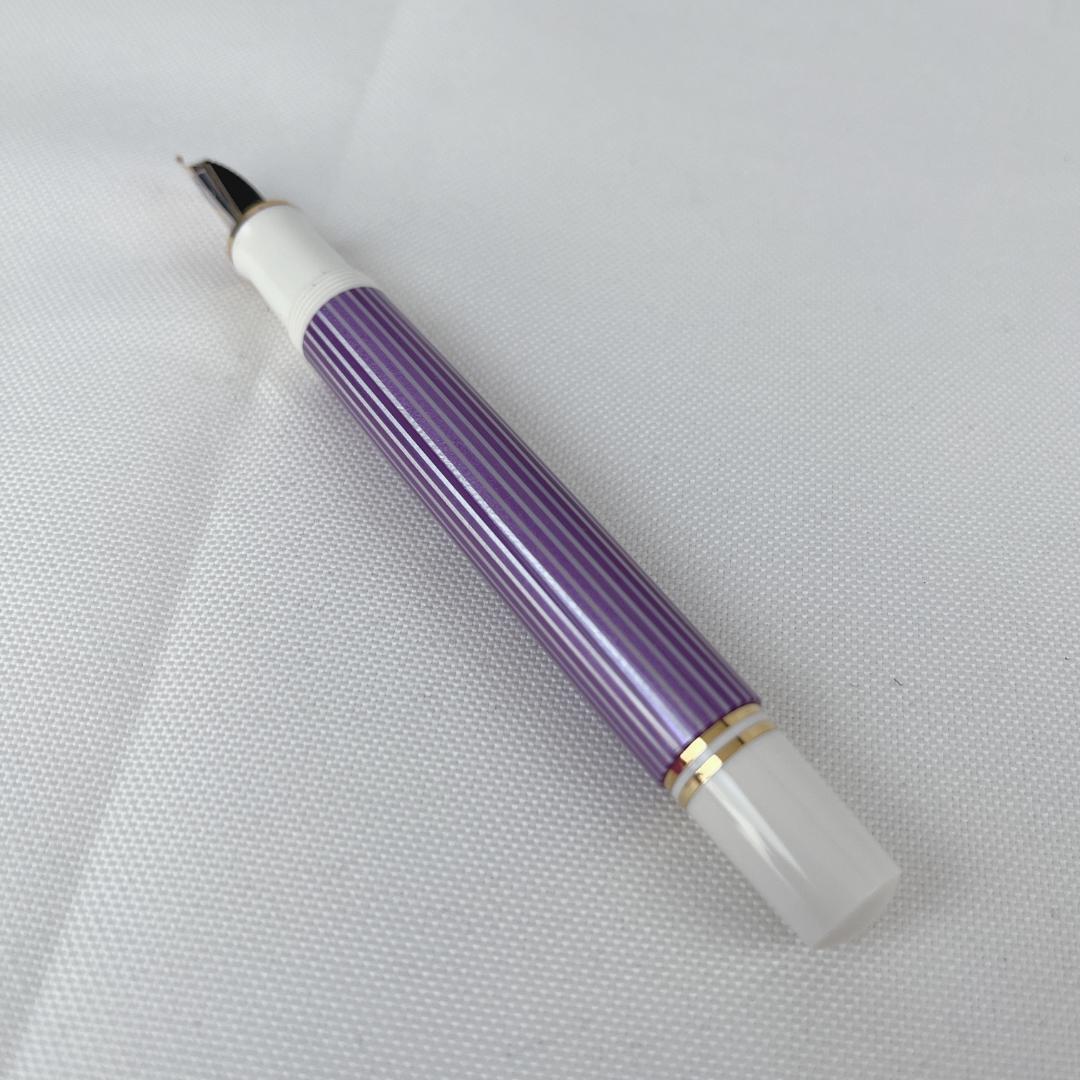 美品☘️ ペリカン スーベレーンM600バイオレット/ホワイト 万年筆