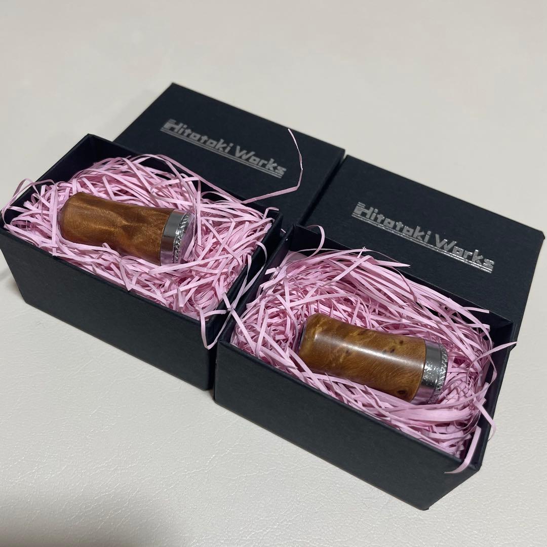 ヒトトキワークス　ウッドノブ2個セット