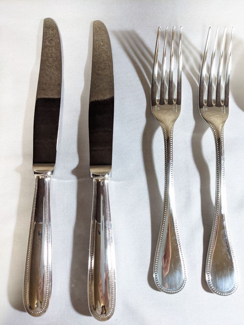 クリストフル　スプーン・フォーク・ナイフ6本セット