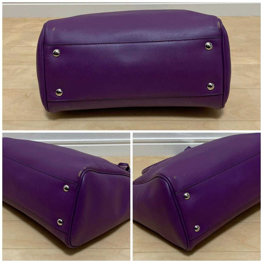 ■Ferragamo（フェラガモ）良品/ レザー/ハンドバッグ/パープル