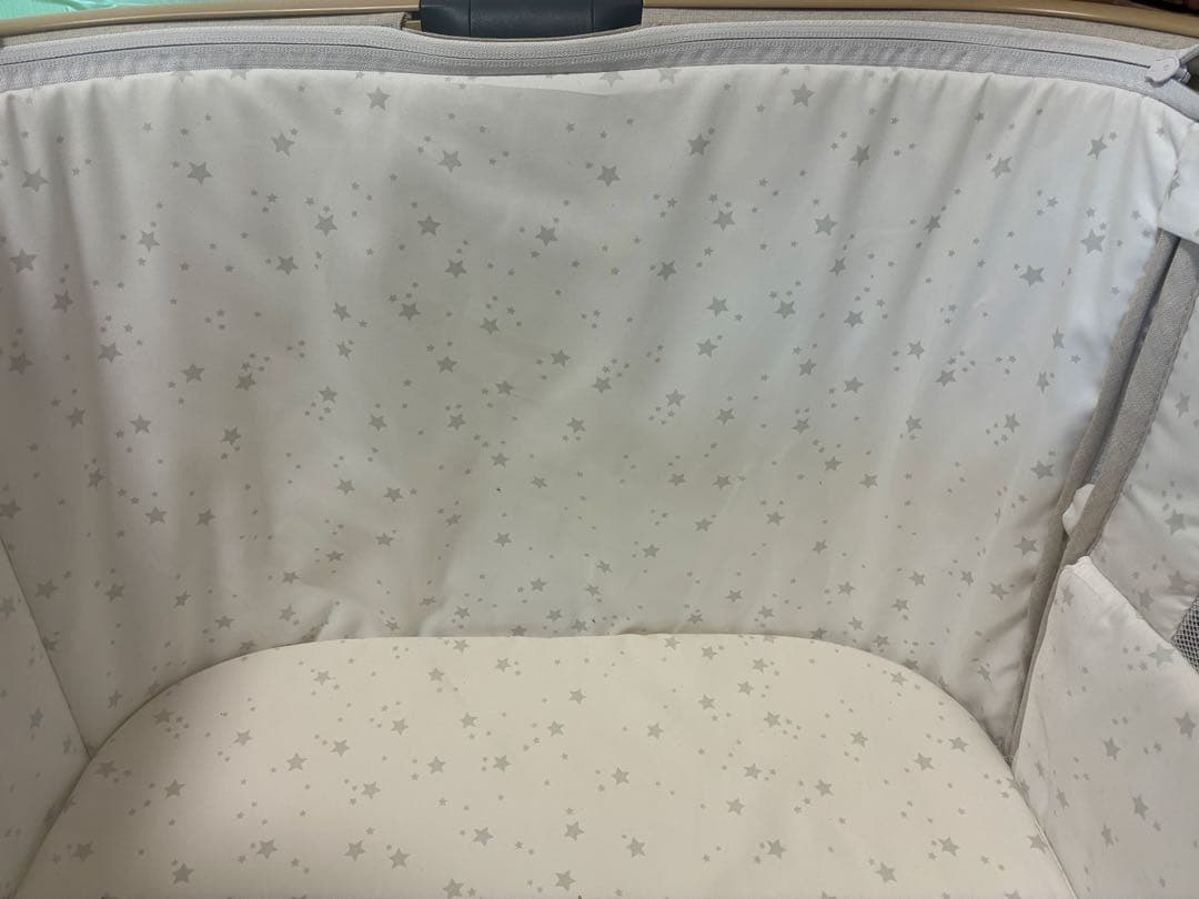 HZDMJベビーベッド(ベージュ)&IKEAのサイドポケット