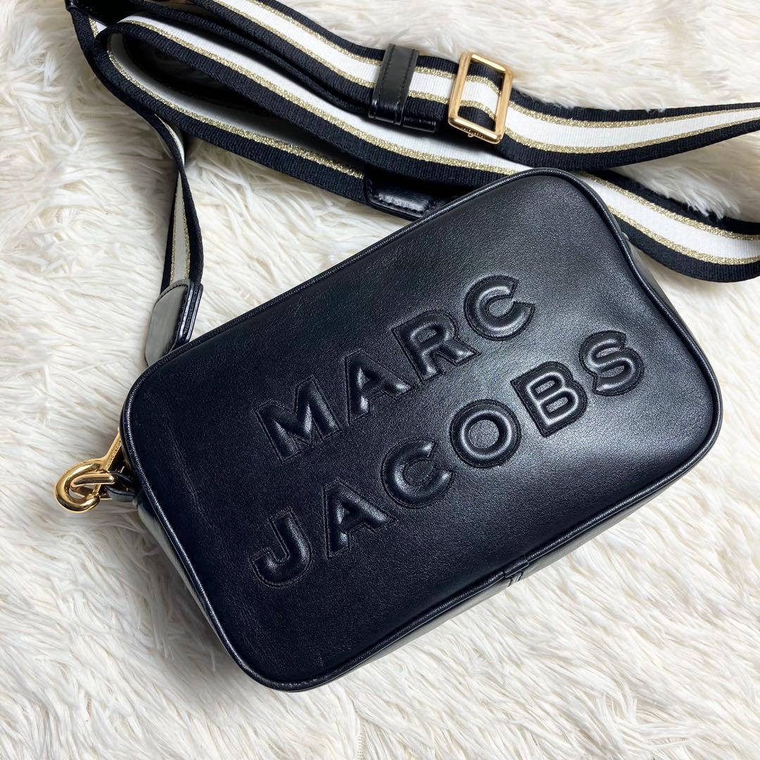 【美品】マークジェイコブス ＊カメラバッグ レザー ブラック