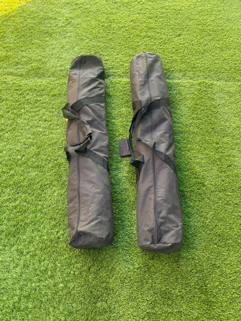 クイックプレイ サッカーゴール 4.9m×2.1m 2台セット 重り袋2個付き