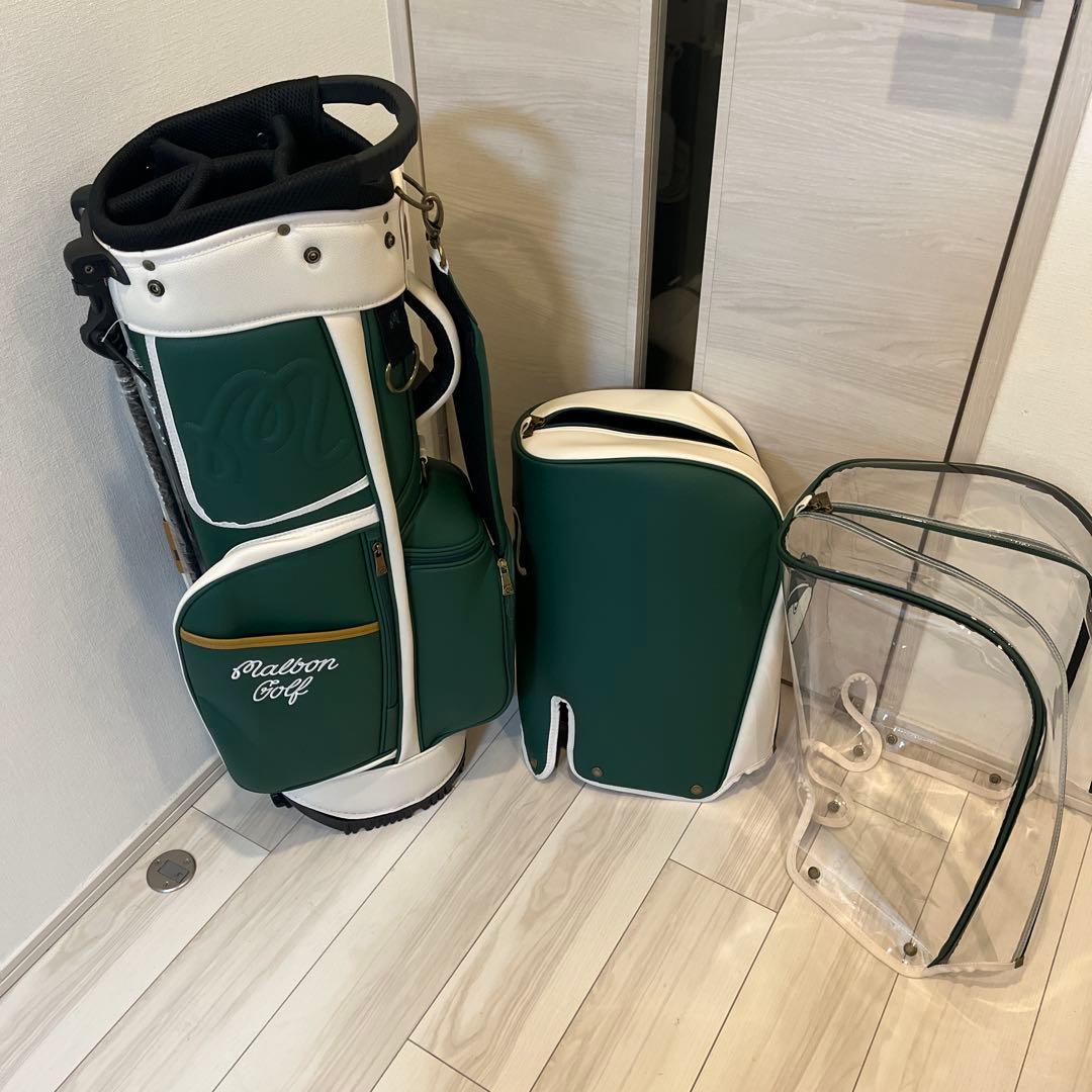 キャディーバッグ　緑　マルボンゴルフ MALBON GOLF