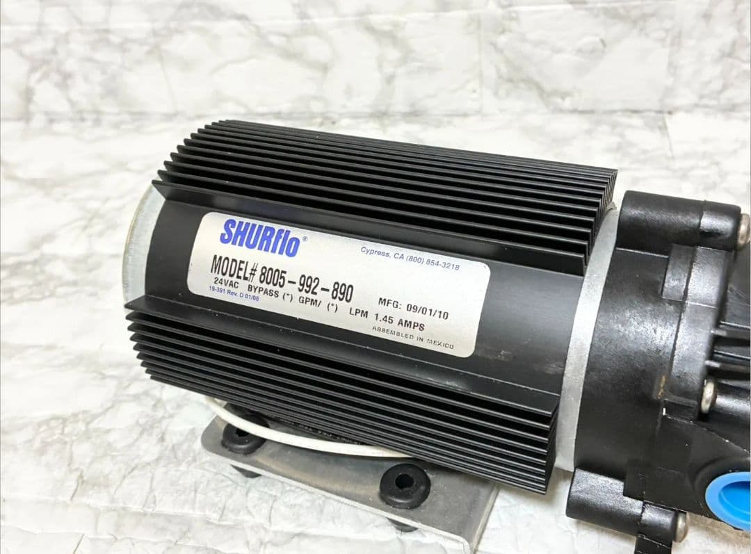【未使用】SHURflo 業務用加圧ポンプ 専用電源セット 24VAC 浄水器