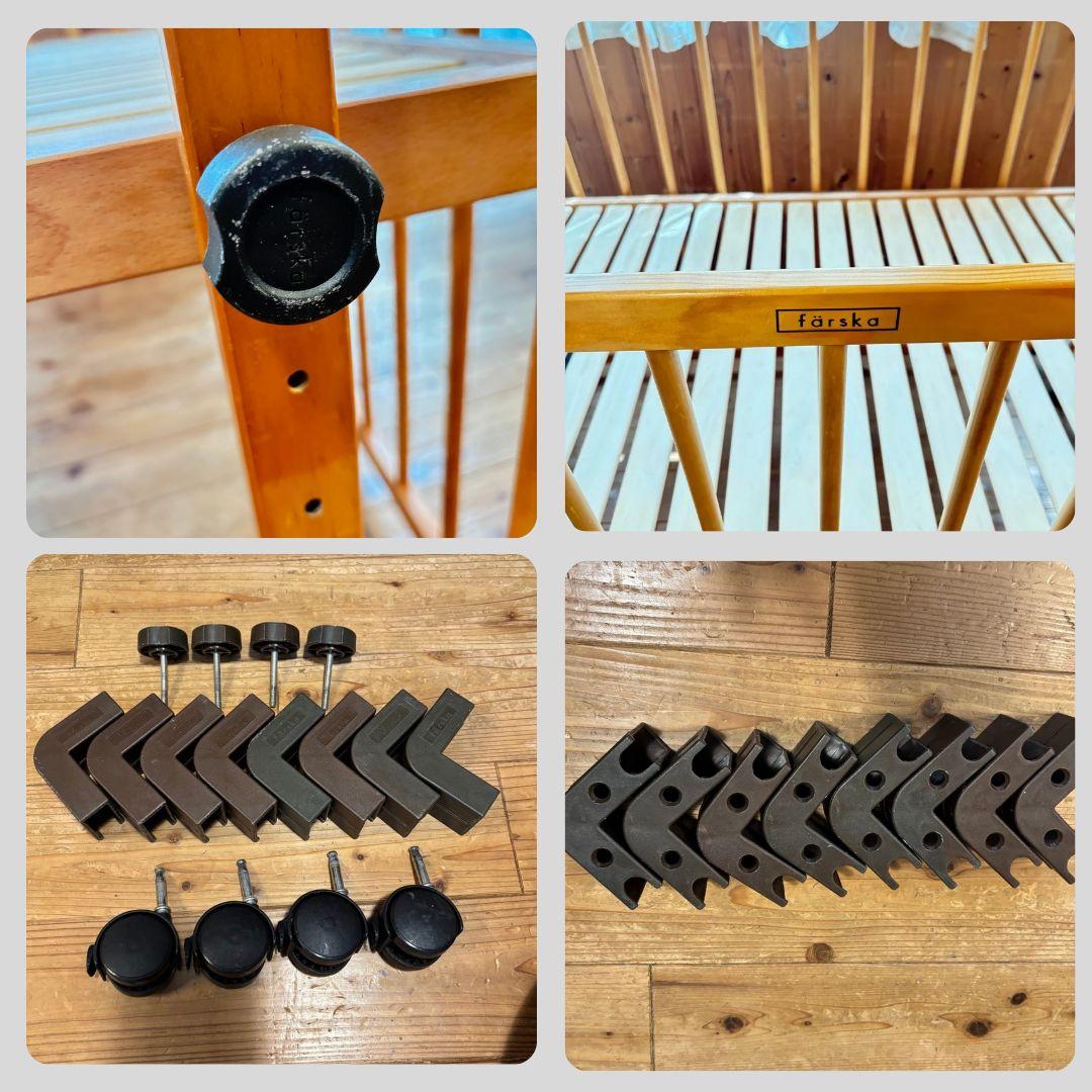 《送料無料❣️早い者勝ち❣️》ファルスカ　 ベビーベットベッドサイドベッド03