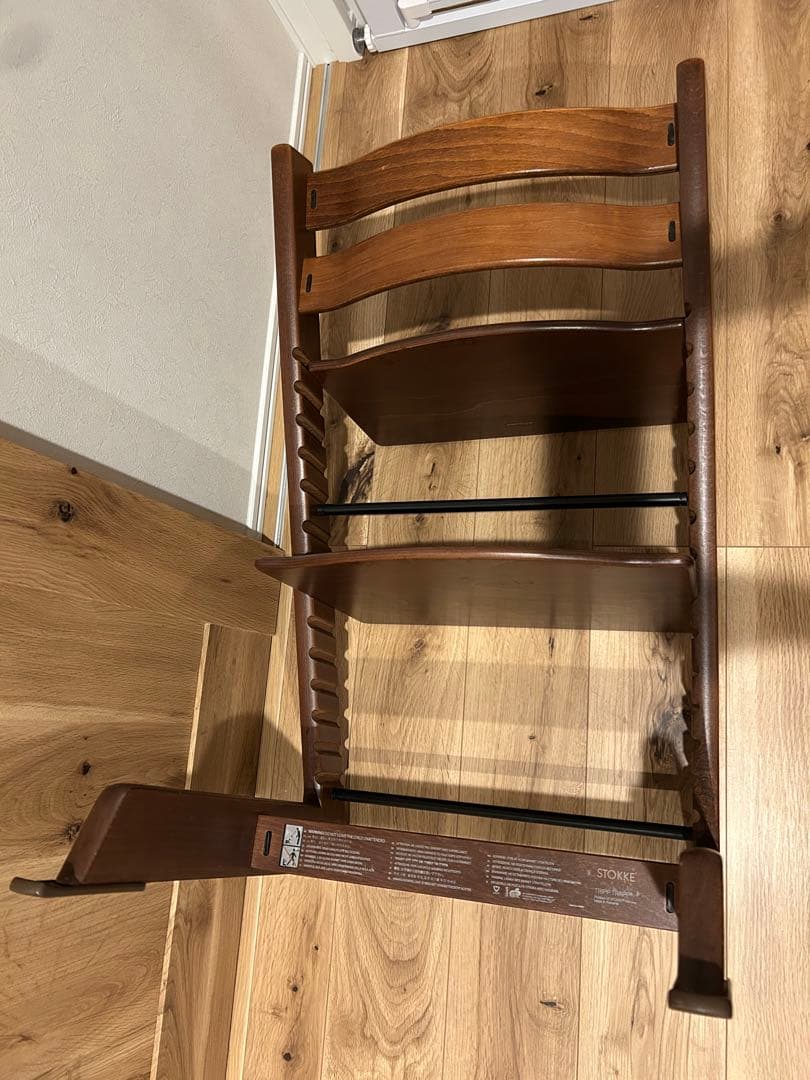 ストッケトリップトラップ　シルアル5 ウォールナットブラウン　延長グライダー付