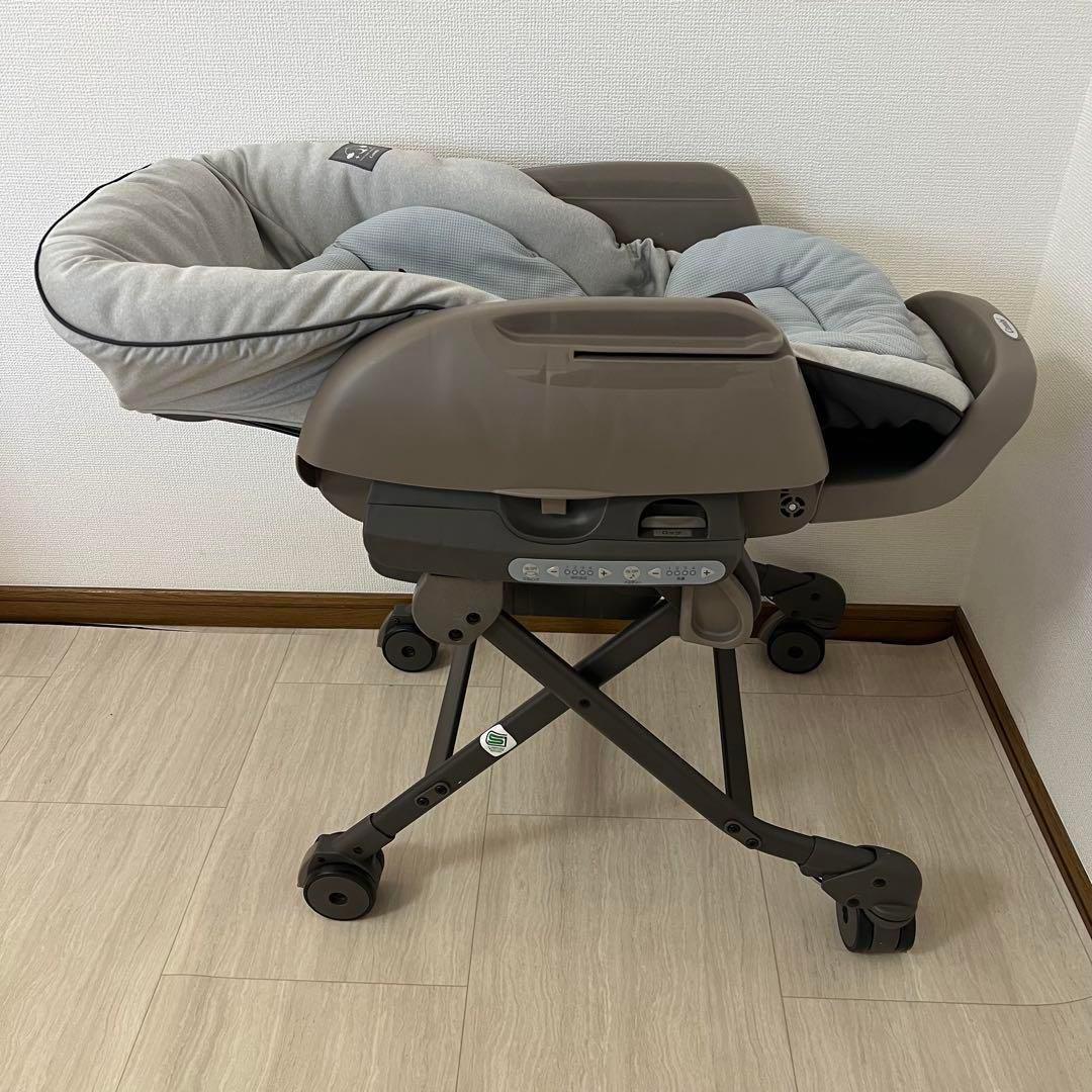 【極美品】コンビ ネムリラ AUTO SWING LM ミントグレー 電動