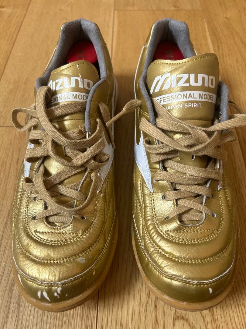 【限定品】ミズノ　フットサル　モレリア ゴールド　26.5