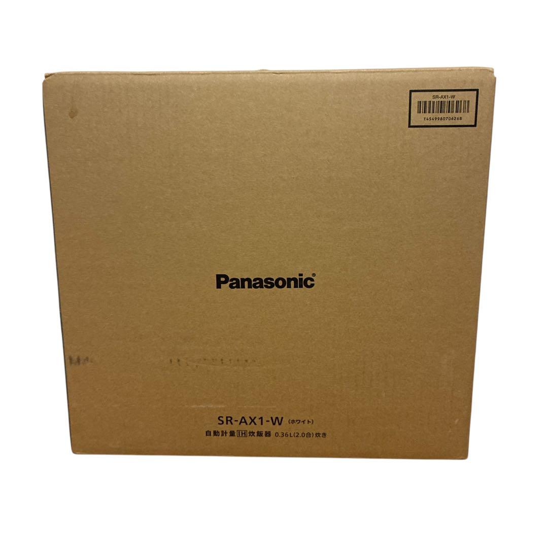 Panasonic 自動計量IH炊飯器 SR-AX1-W ホワイト 2合炊き