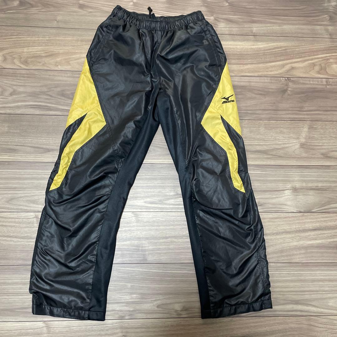 ミズノ ブレスサーモ ウインドブレーカー上下セット Mサイズ ブラック 裏起毛