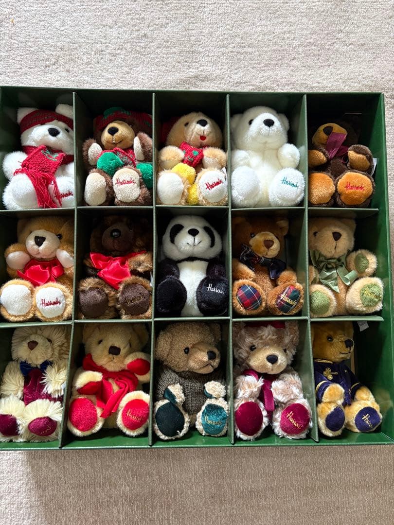 ぬいぐるみ Harrods 15 Miniature Christmas Bears