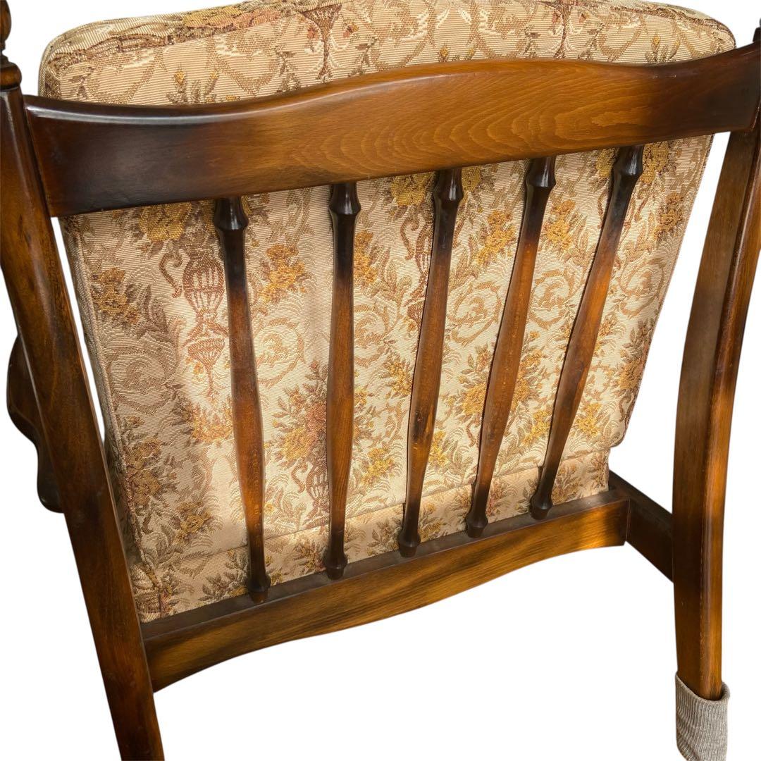 【週末セール】カリモク コロニアル 1人掛けソファ アームチェア ヴィンテージ