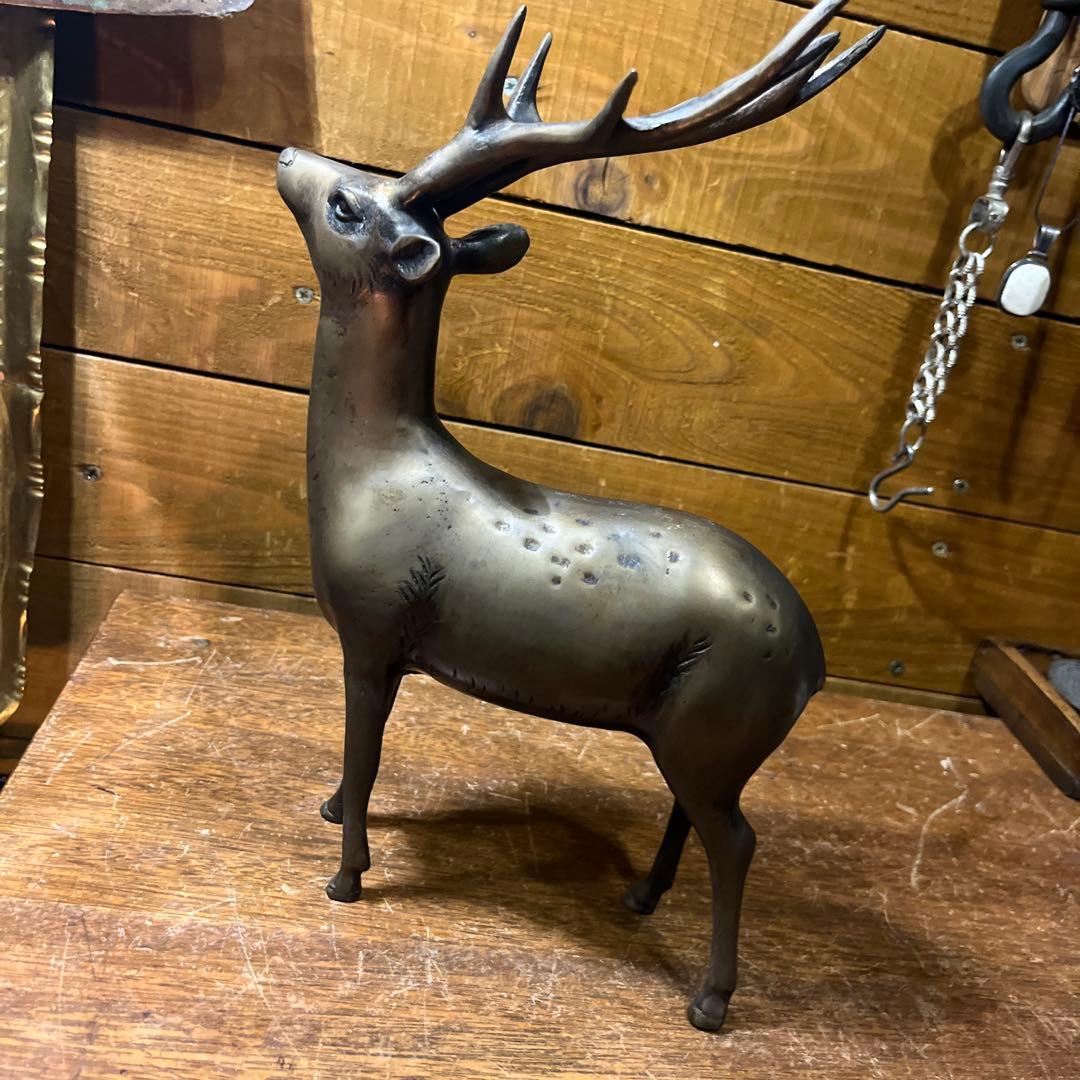 ヴィンテージ真鍮鹿