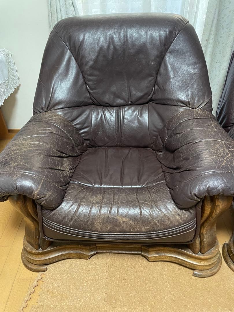 ドイツ製　超高級　ソファー　革　輸入品　LL レザー