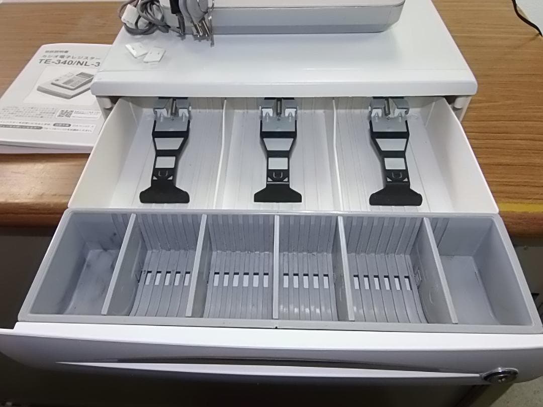 CASIO TE-340-WE レジスターかなめくり機能レジスター4170320